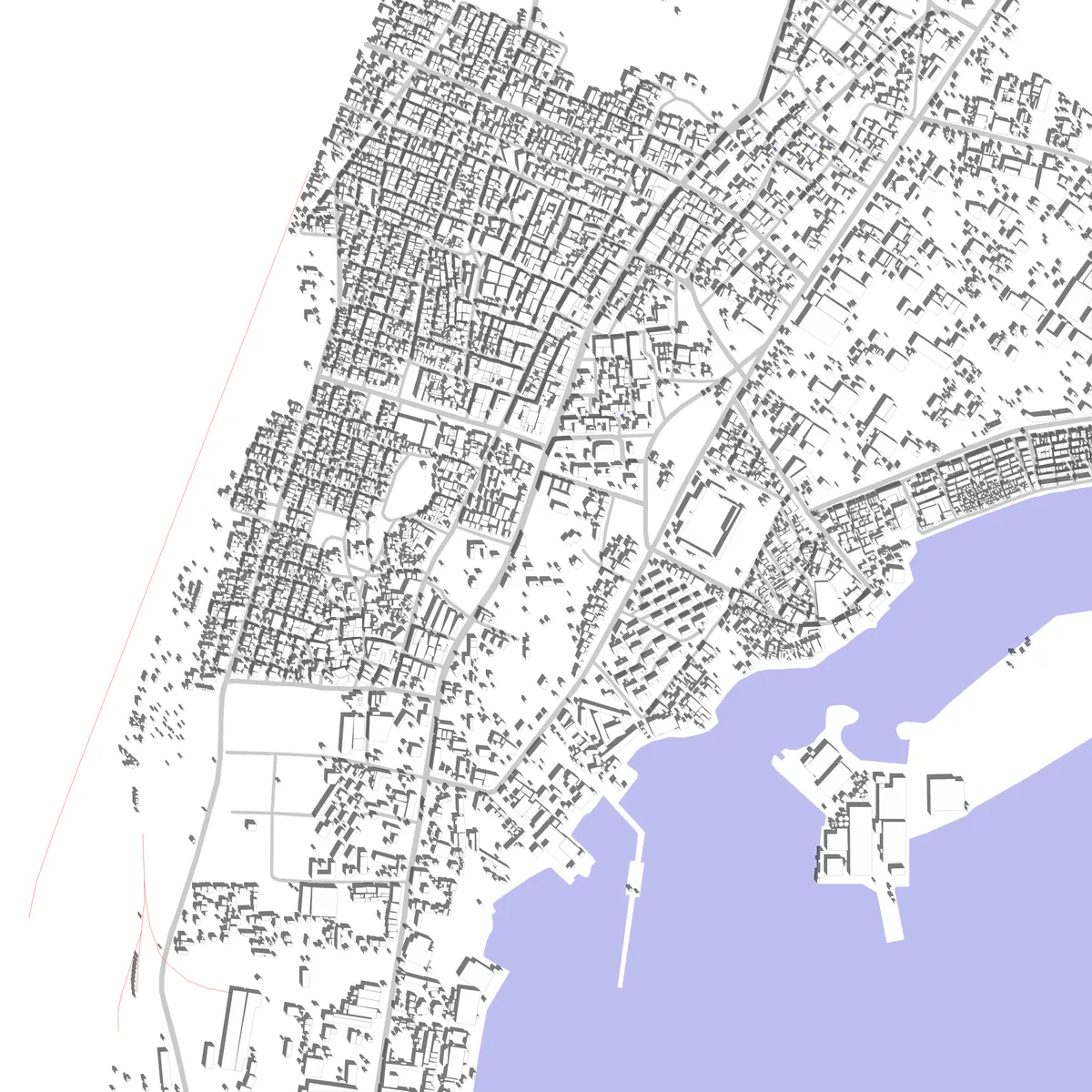 Nouadhibou site plan (2.5 km)