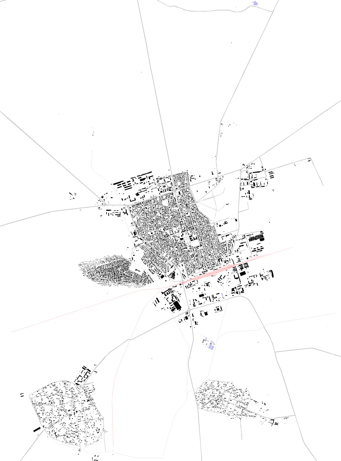 Nova Zagora figure ground plan