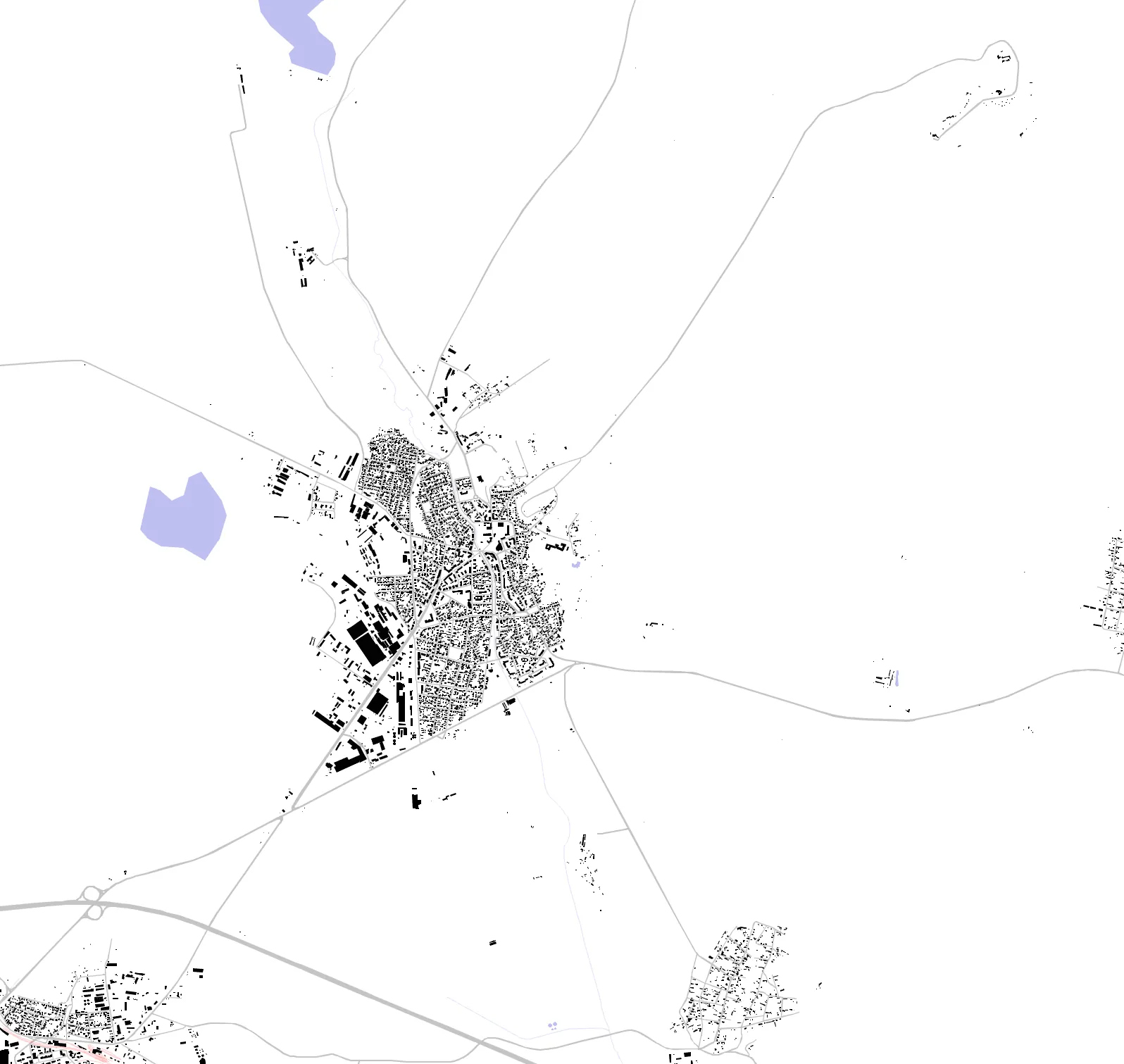 Novi Pazar figure ground plan