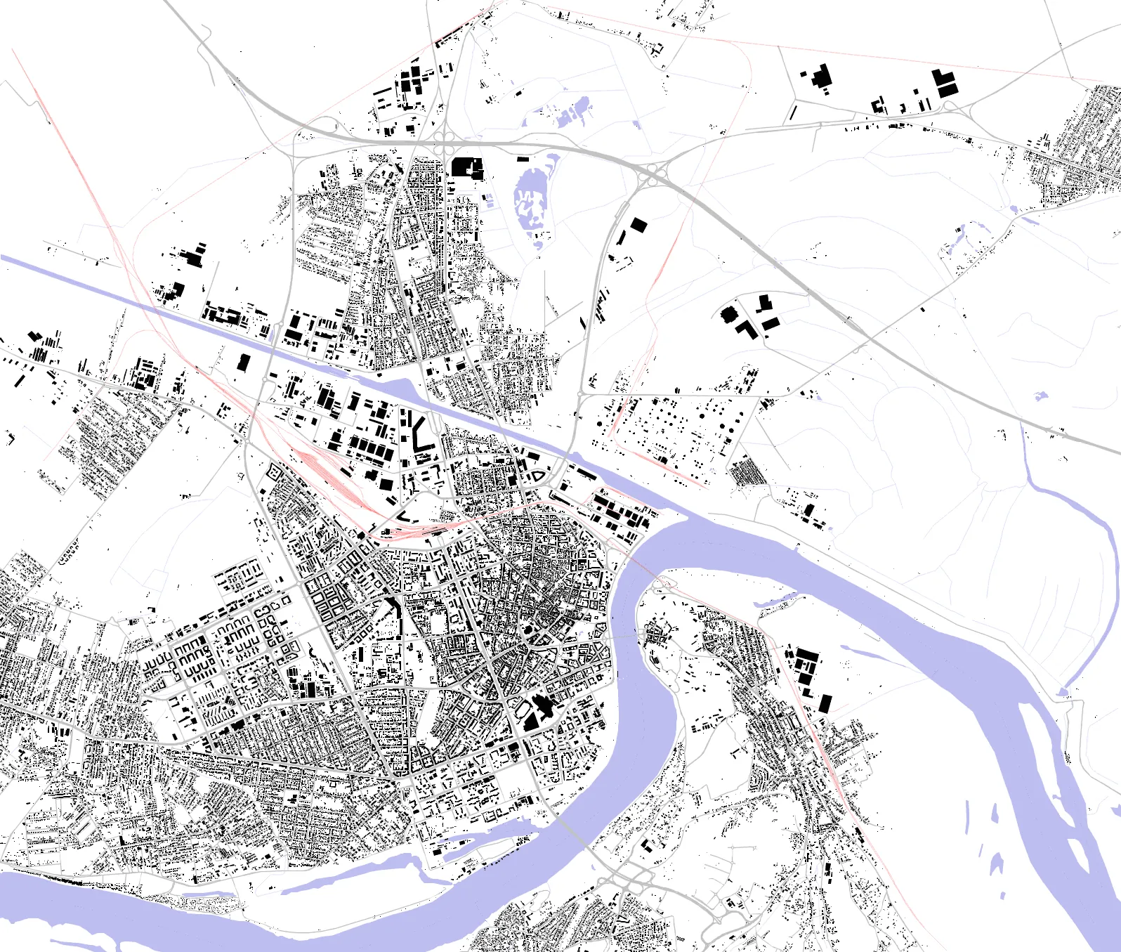 Novi Sad Schwarzplan