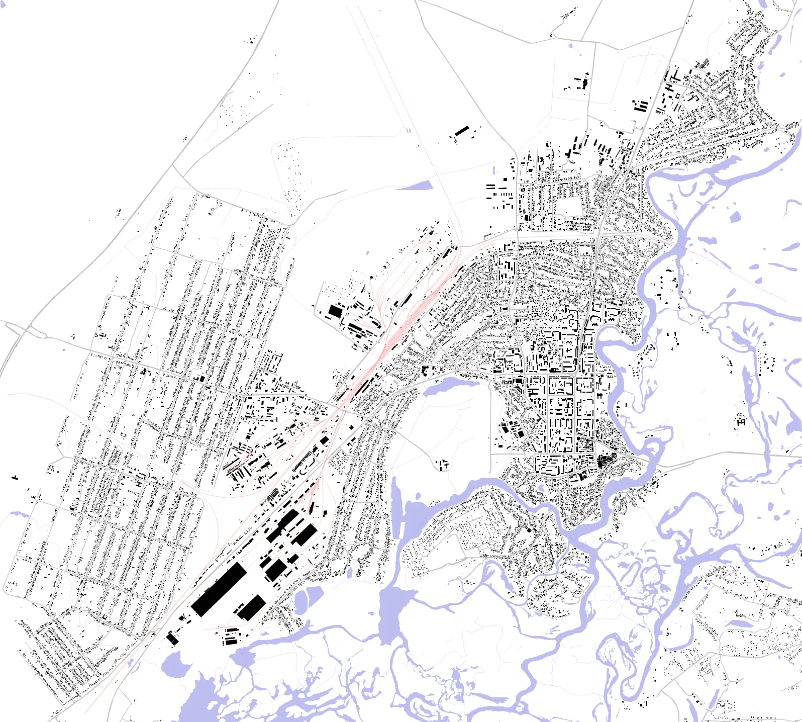 Novomoskovsk figure ground plan