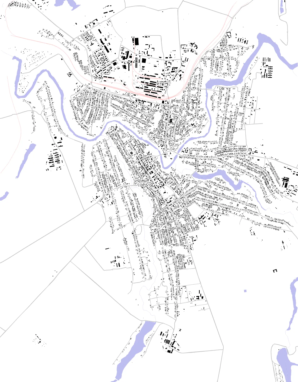 Novoukrainka figure ground plan