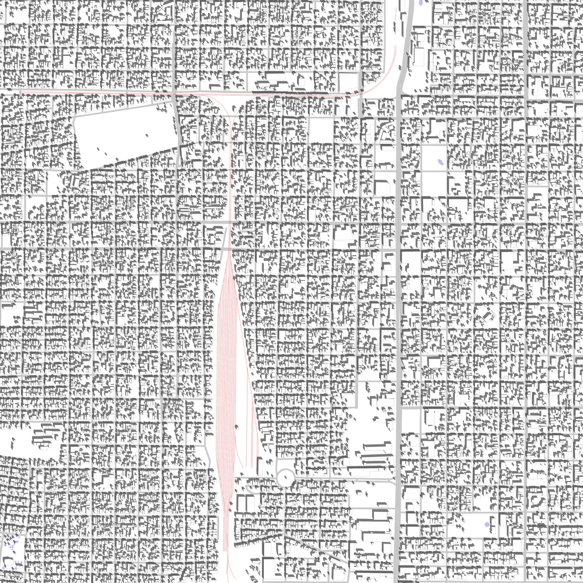 Nuevo Laredo plano de situación (2.5 km)