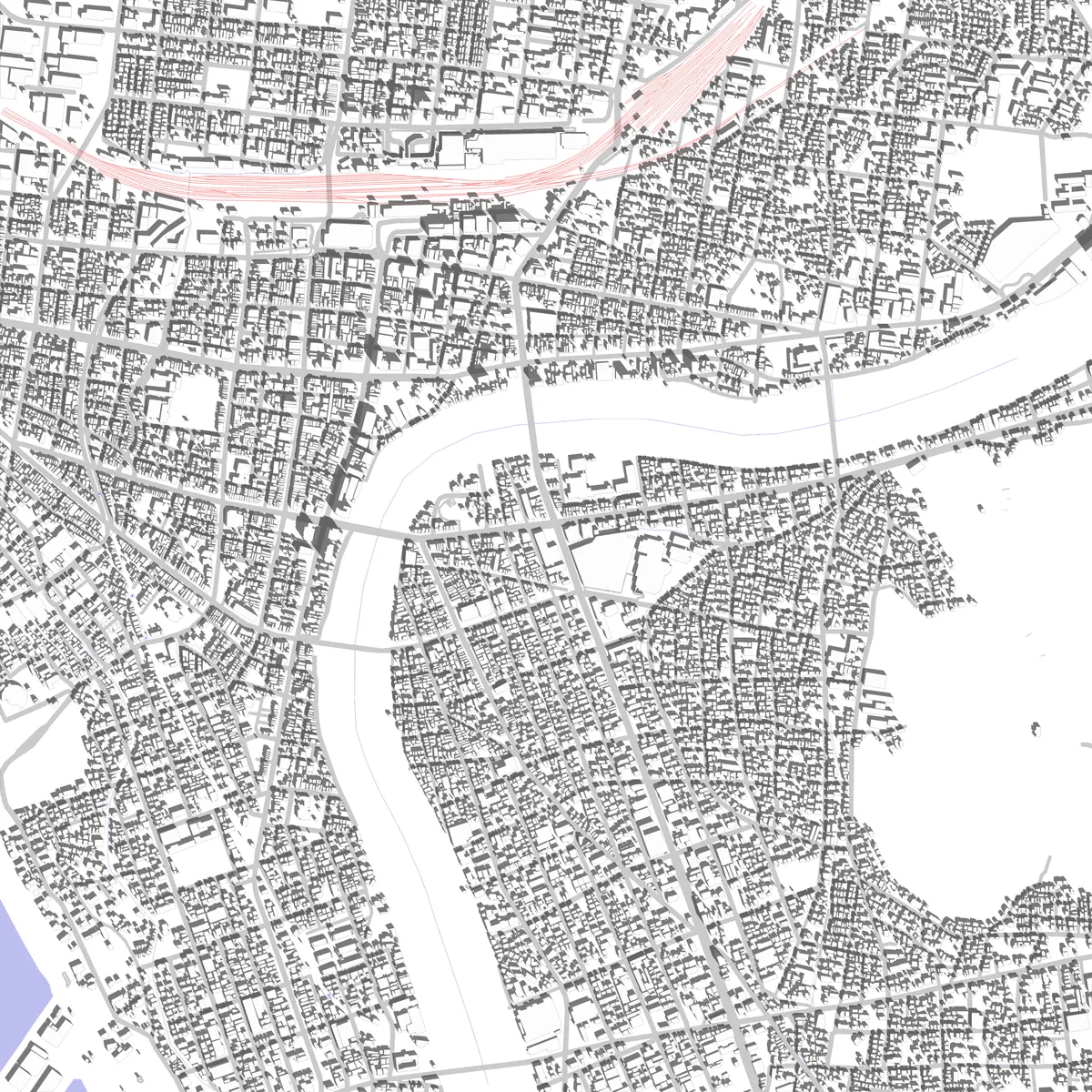 Numazu site plan (2.5 km)