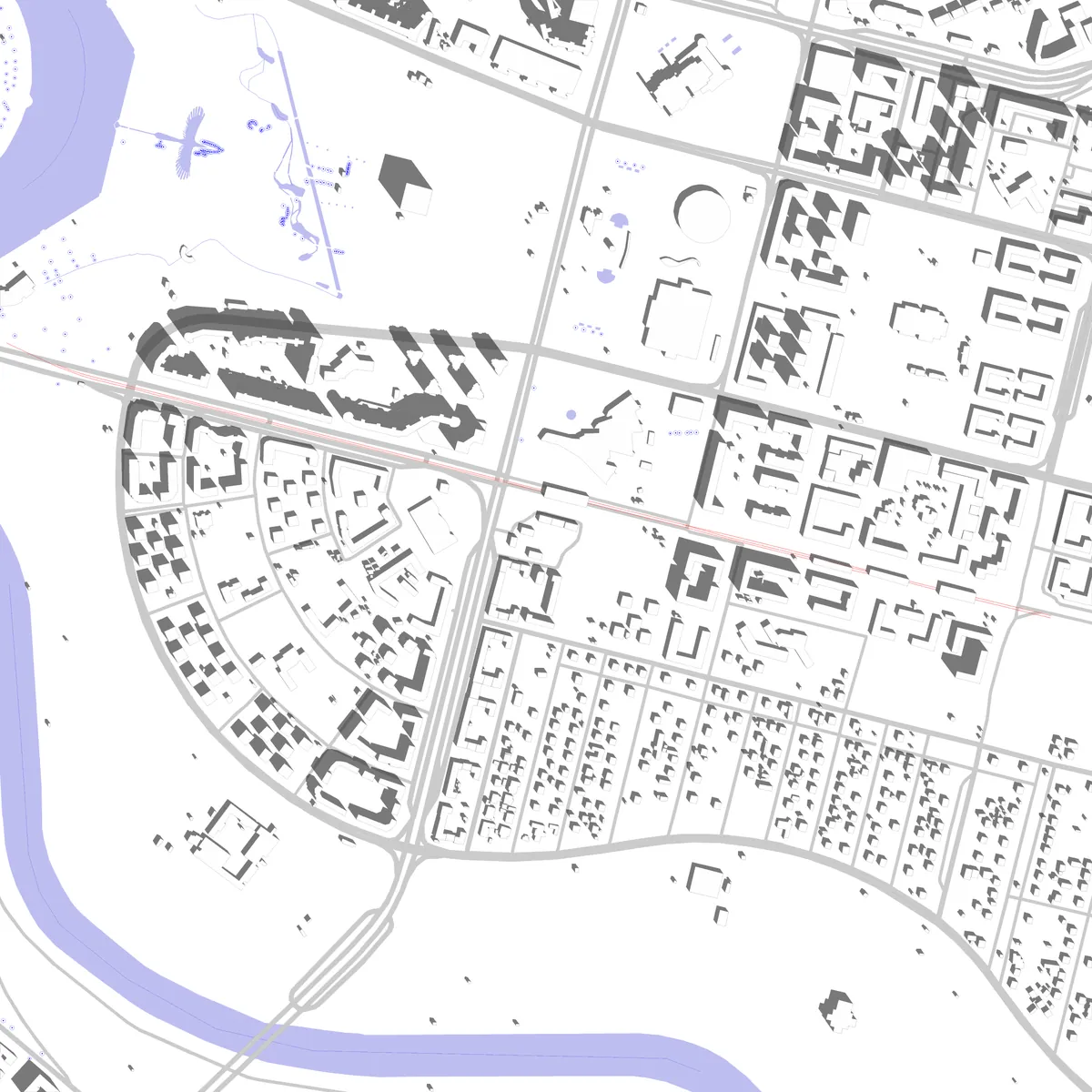 Nur-Sultan site plan (2.5 km)