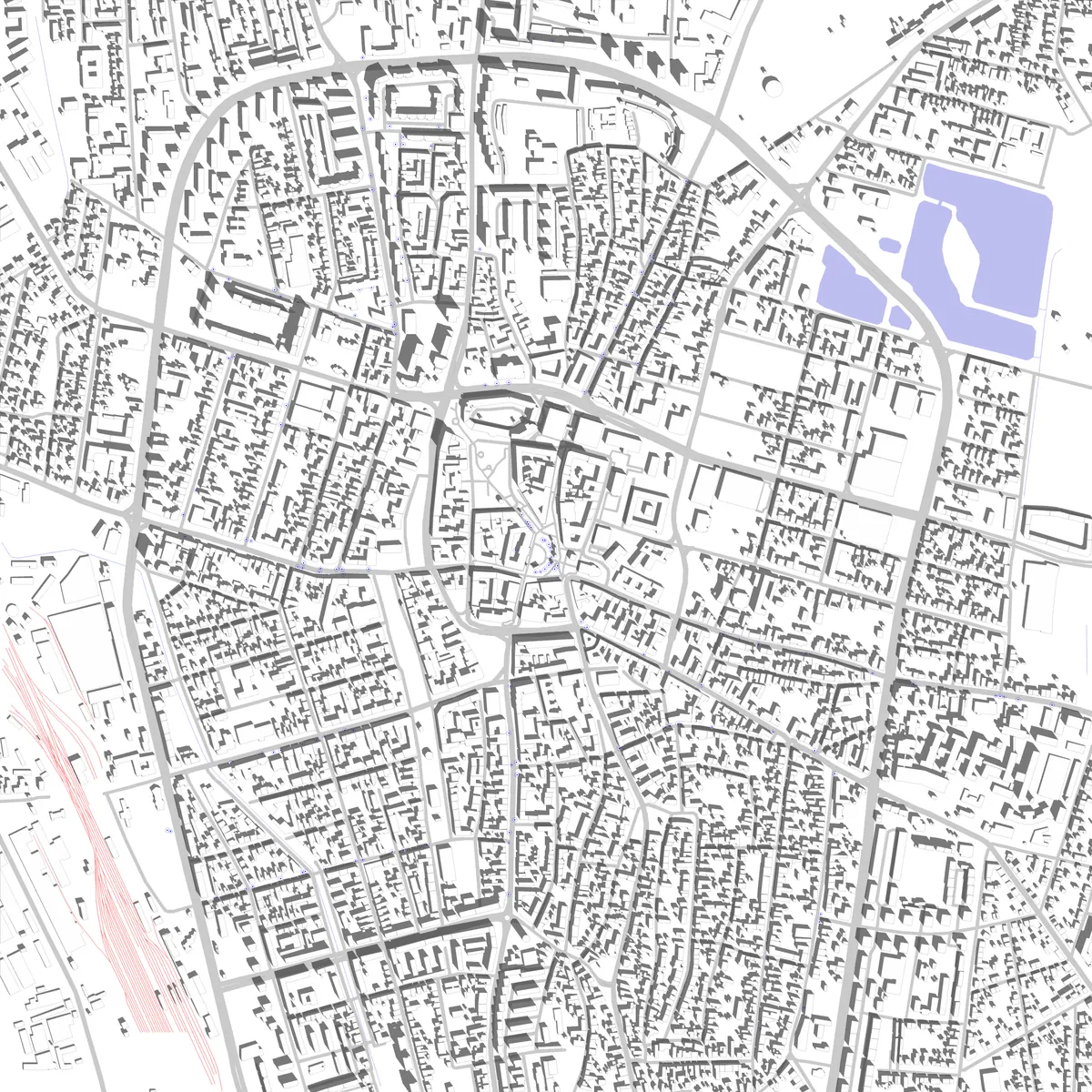 Nyíregyháza site plan (2,5 km)