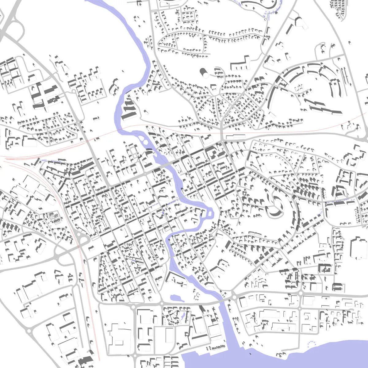 Nyköping Lageplan (2,5 km)