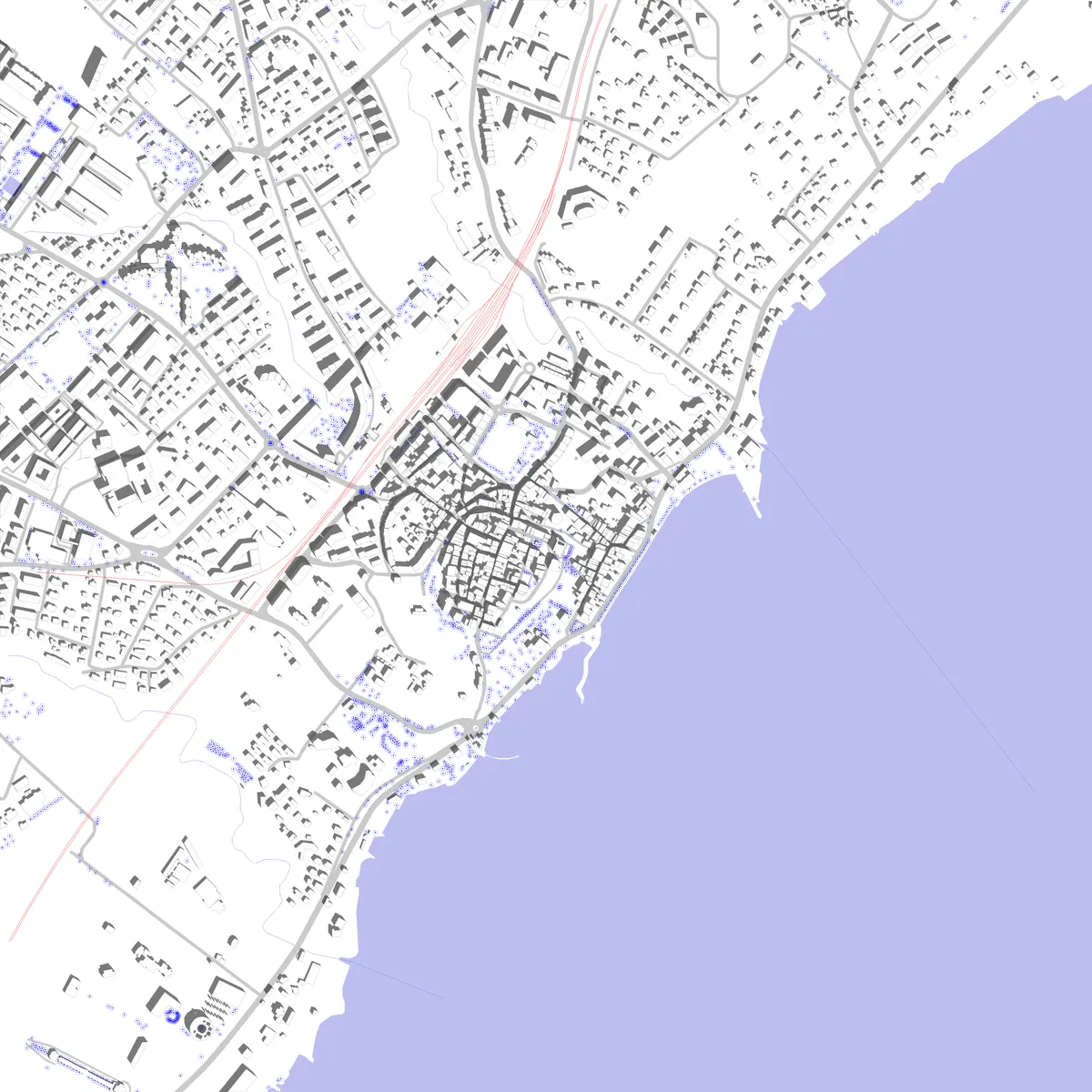 Nyon Lageplan (2,5 km)