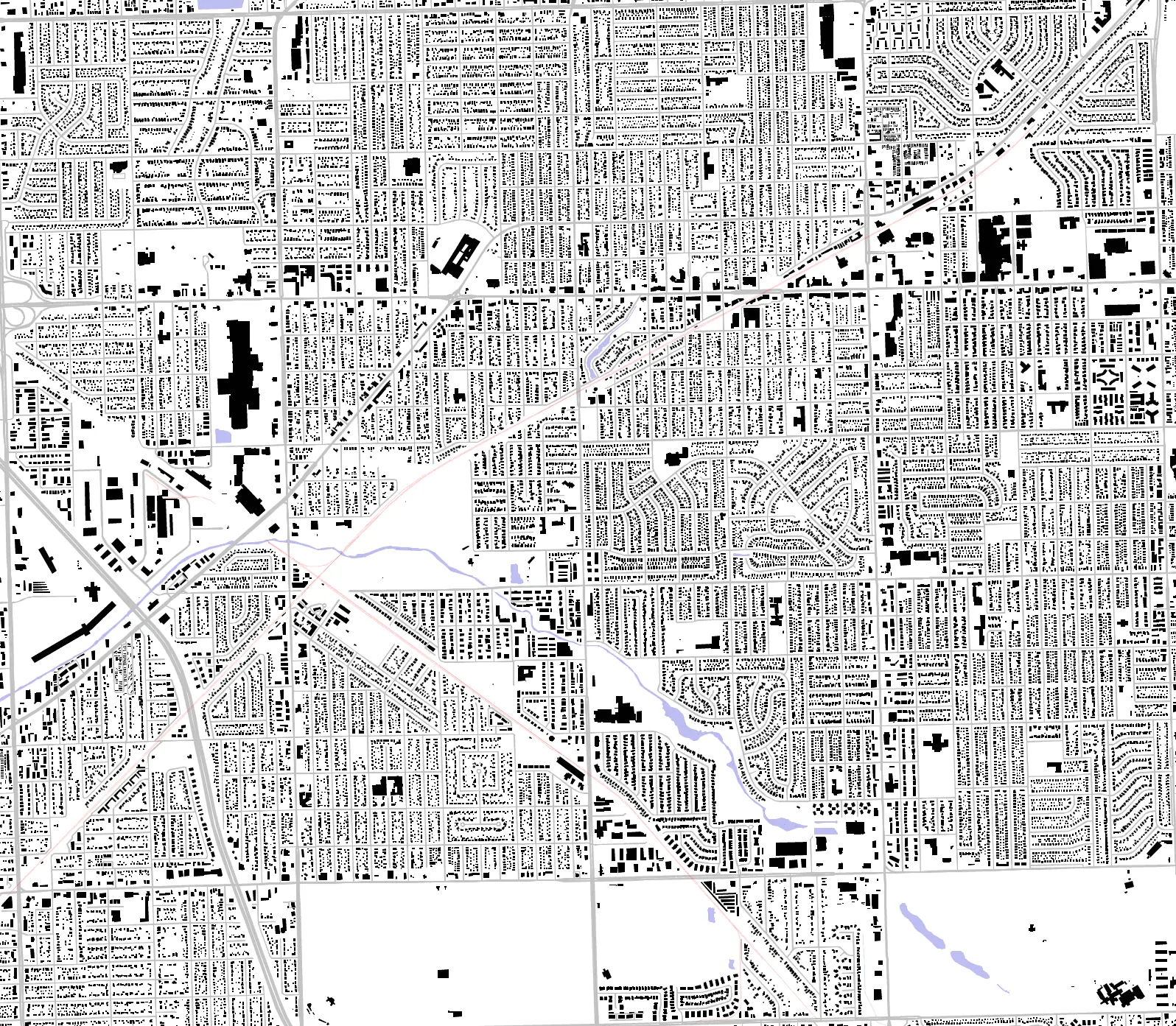 Oak Lawn Schwarzplan