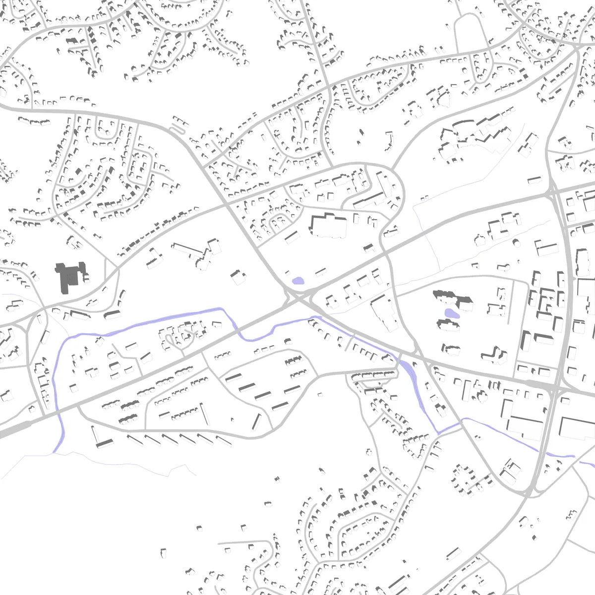 Oak Ridge Lageplan (2,5 km)