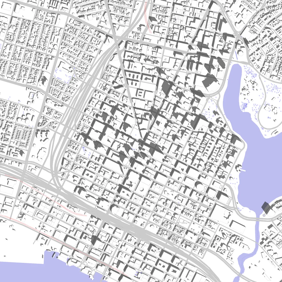 Oakland Lageplan (2,5 km)