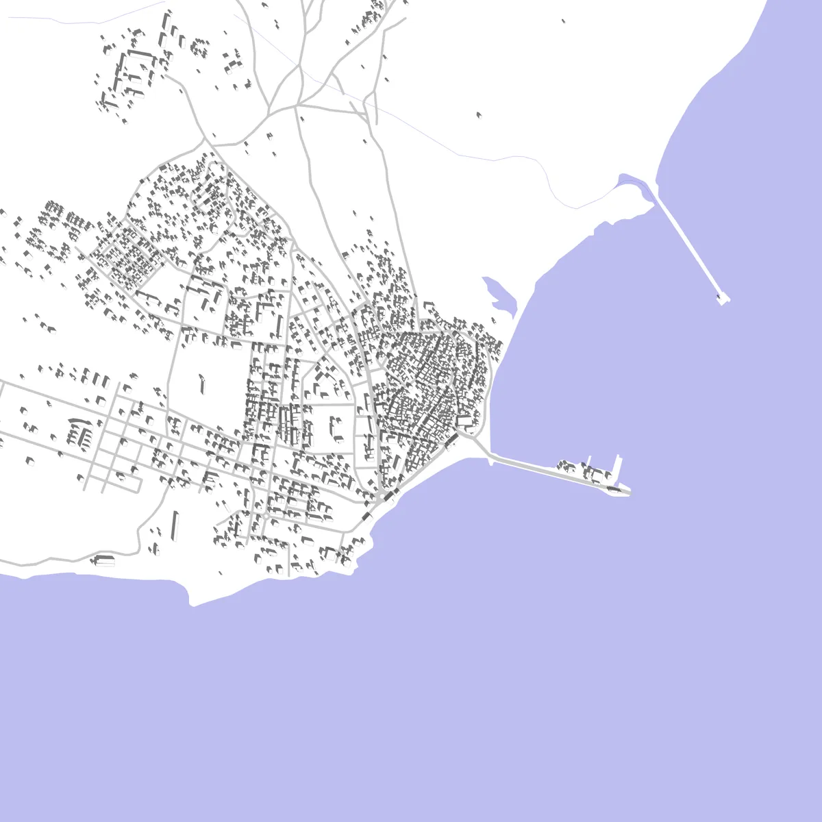 Obock plan de situation (2,5 km)
