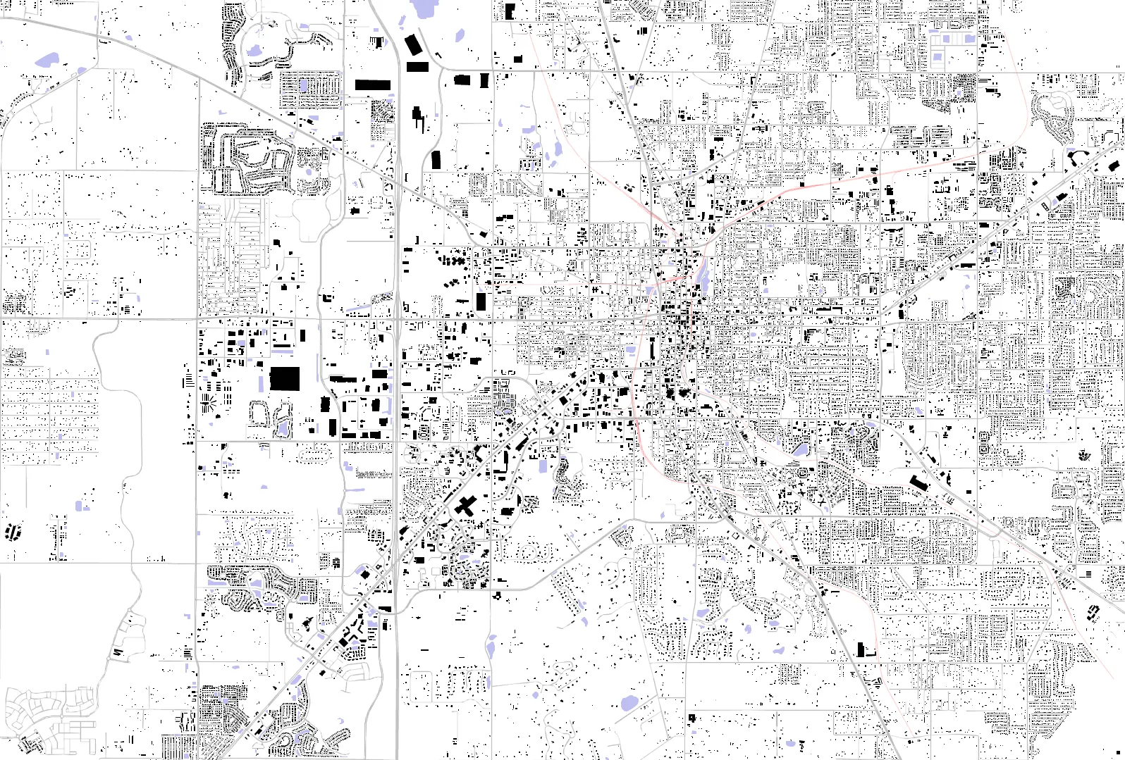 Ocala figure ground plan