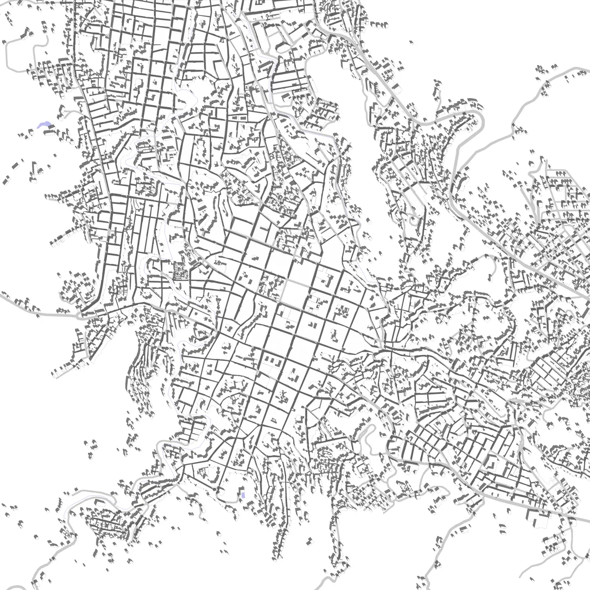Ocaña plano de situación (2.5 km)