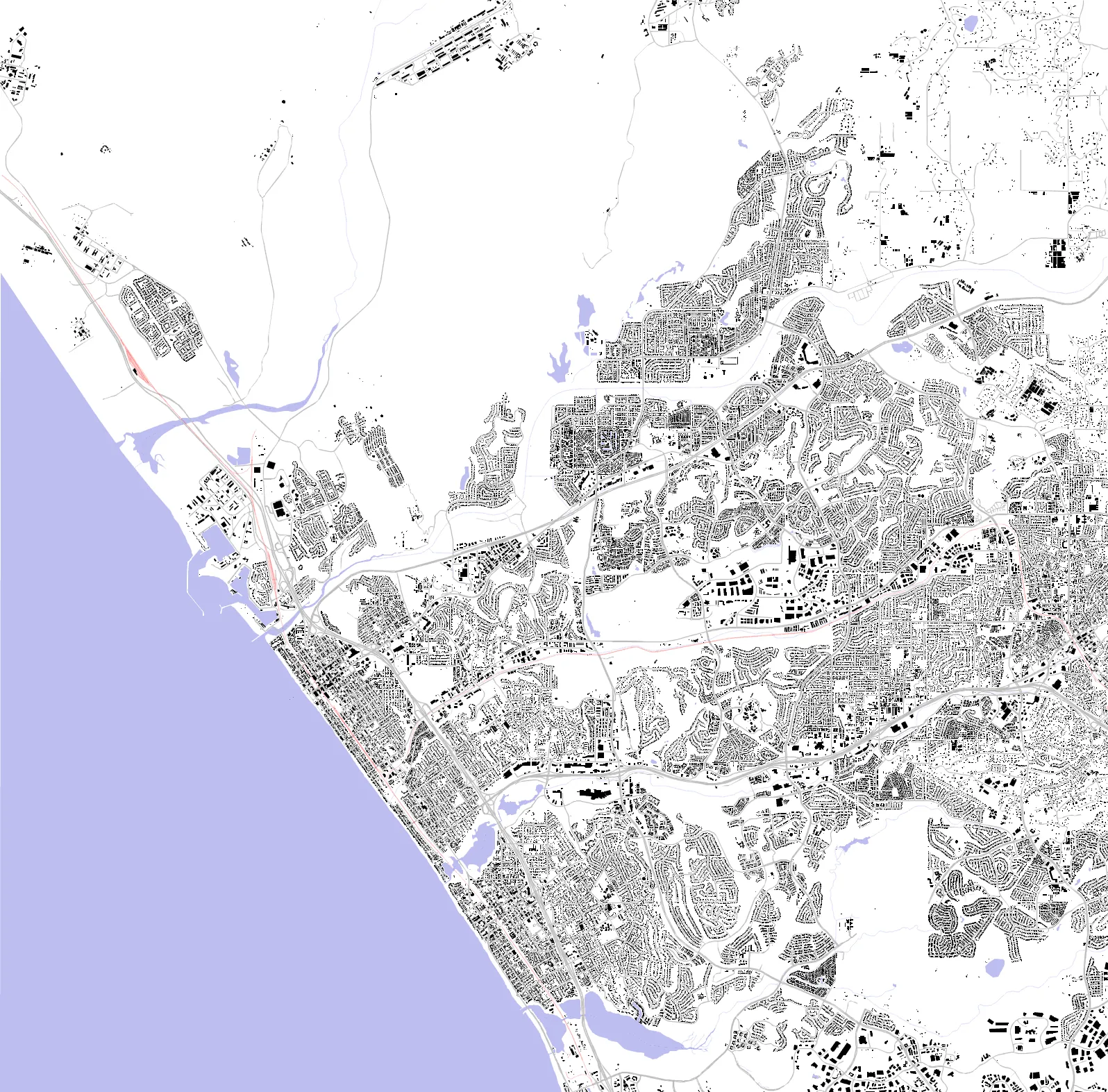 Oceanside figure ground plan