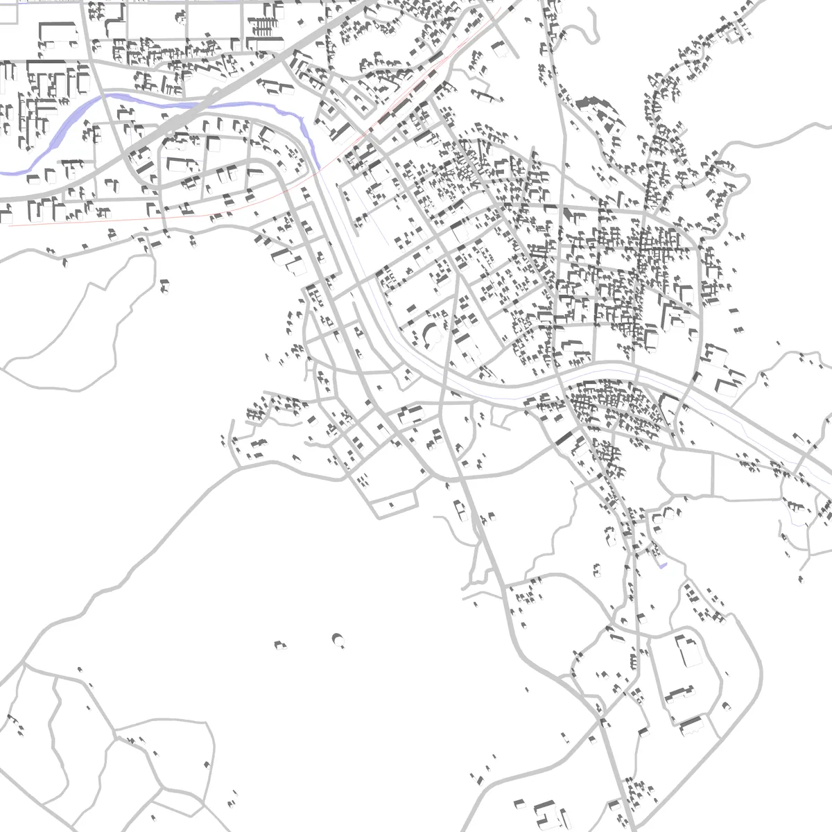 Oda Lageplan (2,5 km)
