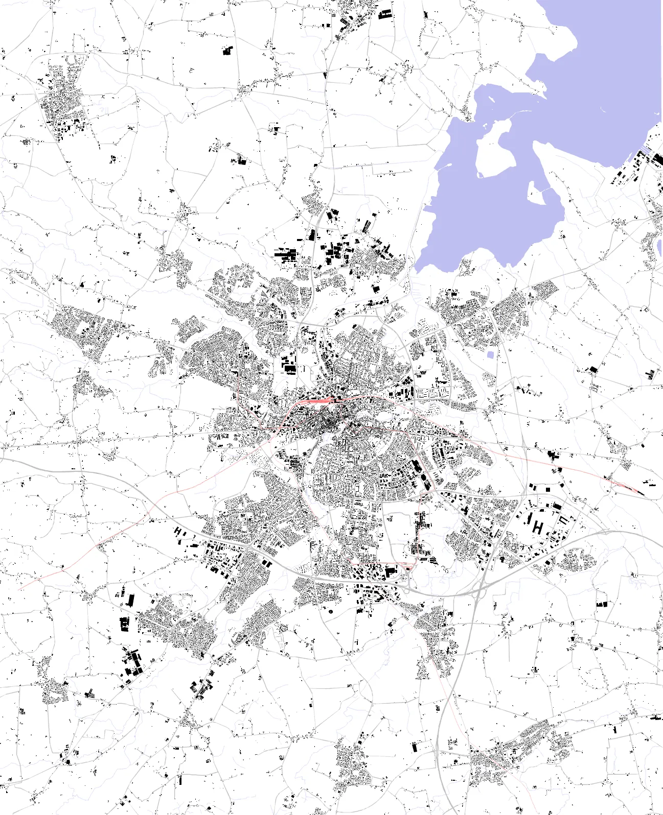 Odense figure ground plan
