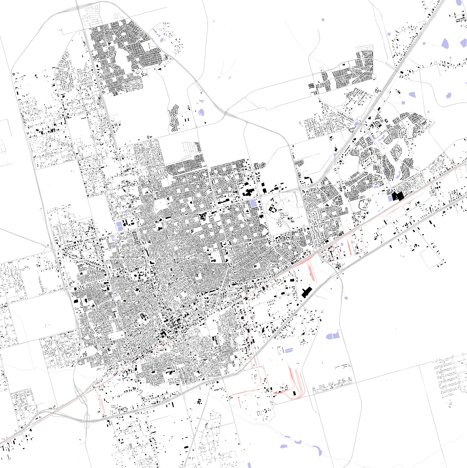 Odessa figure ground plan
