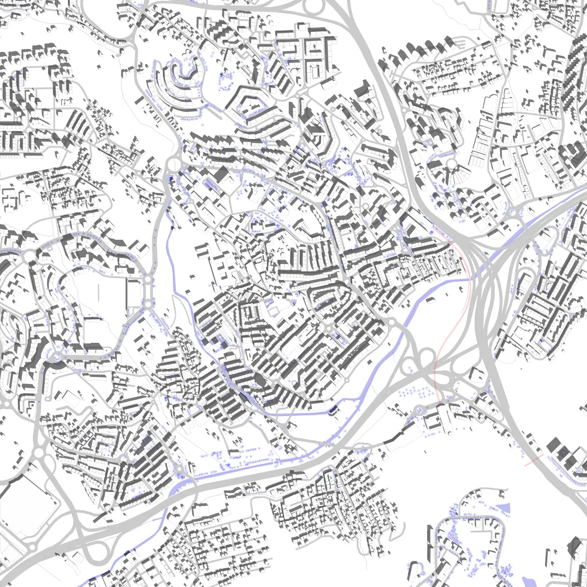 Odivelas planta de localização (2,5 km)