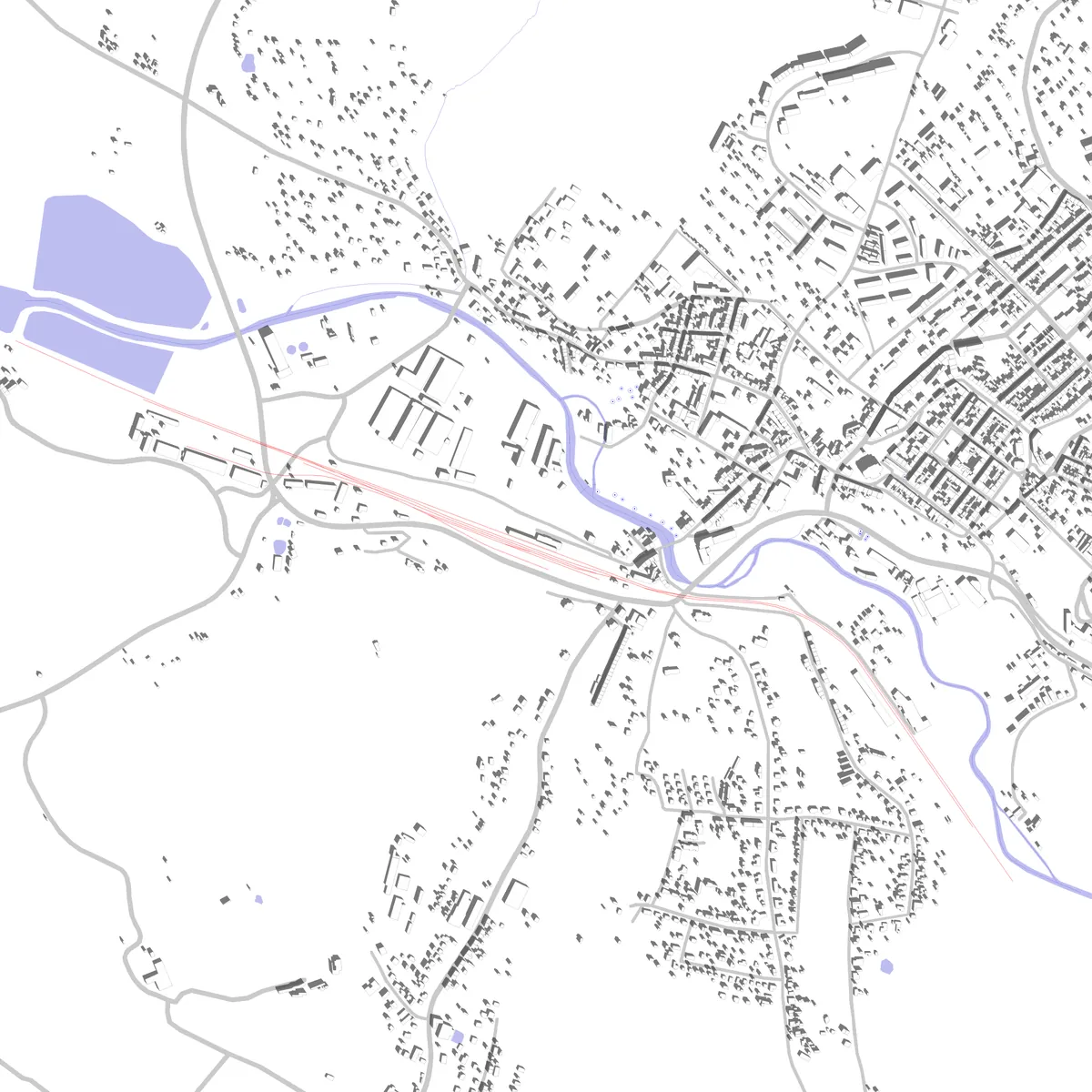 Oelsnitz Lageplan (2,5 km)
