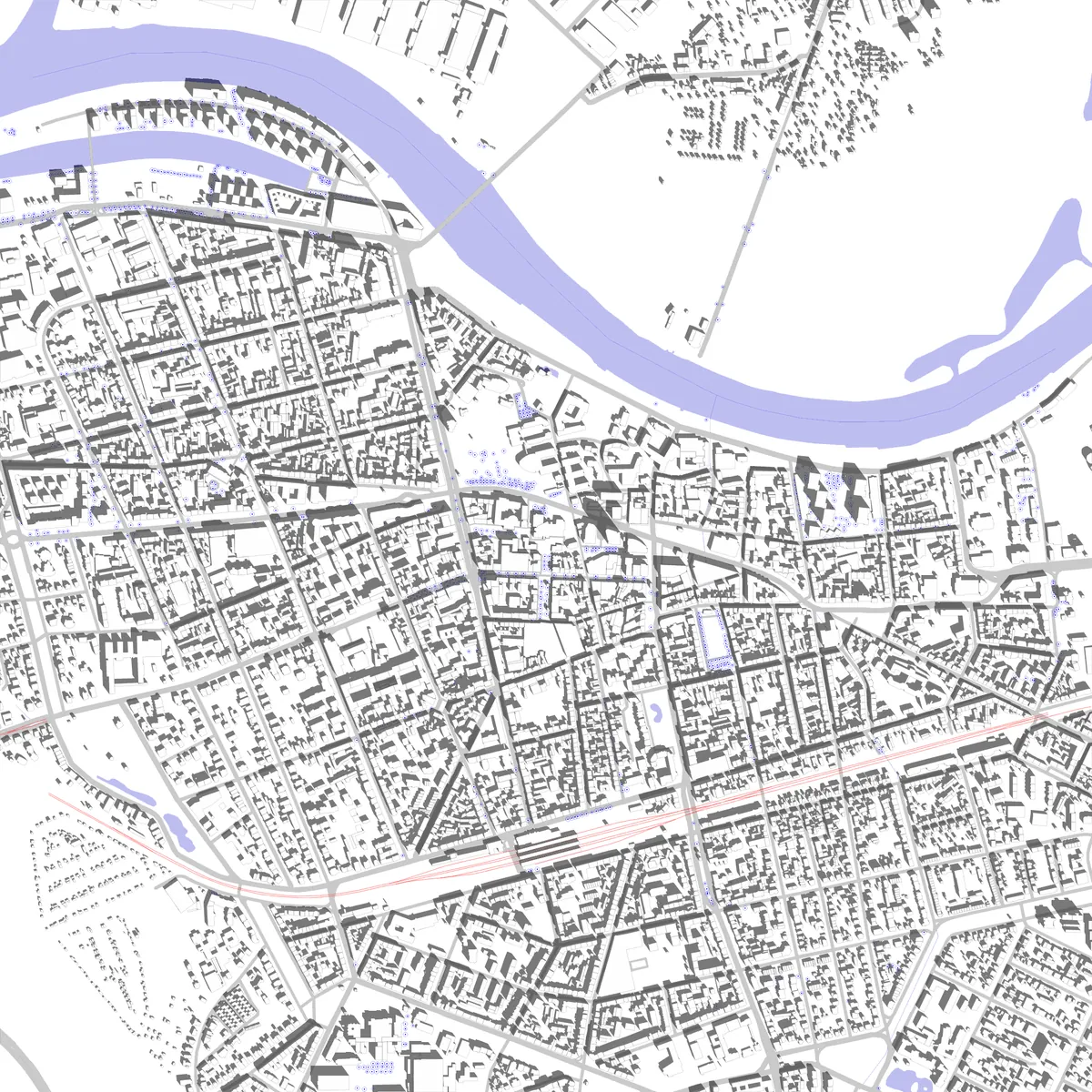 Offenbach am Main Lageplan (2,5 km)