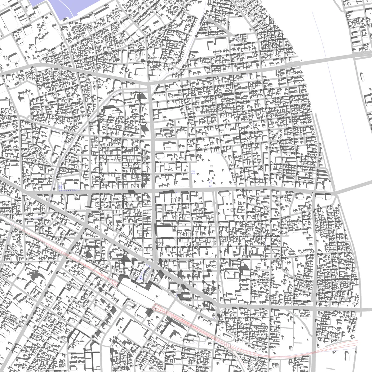 Oita site plan (2.5 km)