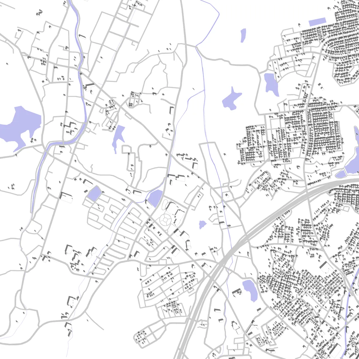 Okagaki Lageplan (2,5 km)
