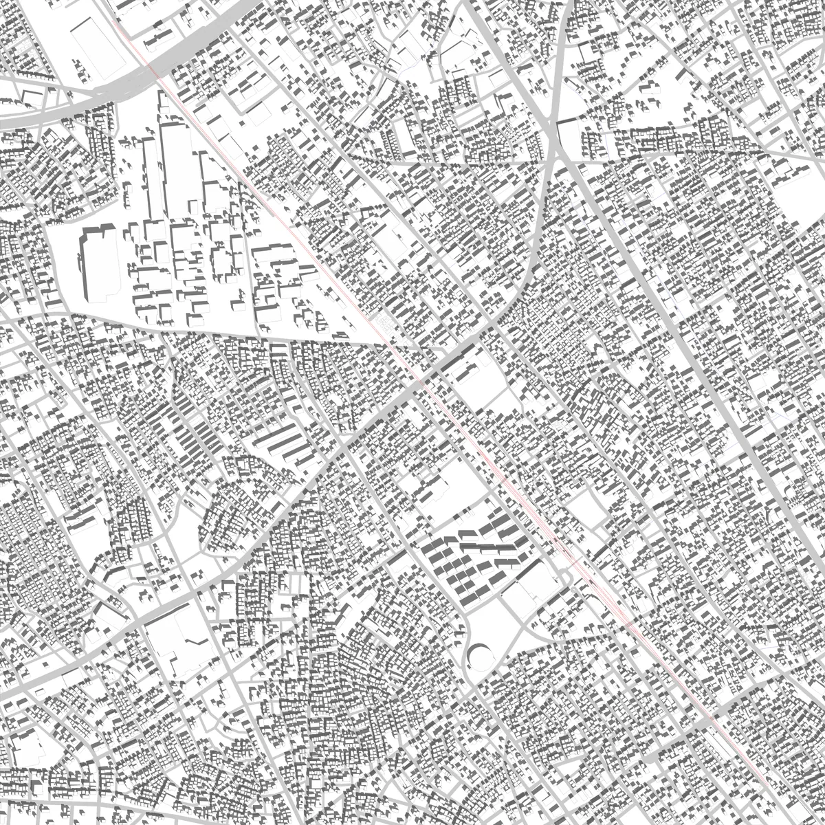 Okegawa site plan (2.5 km)