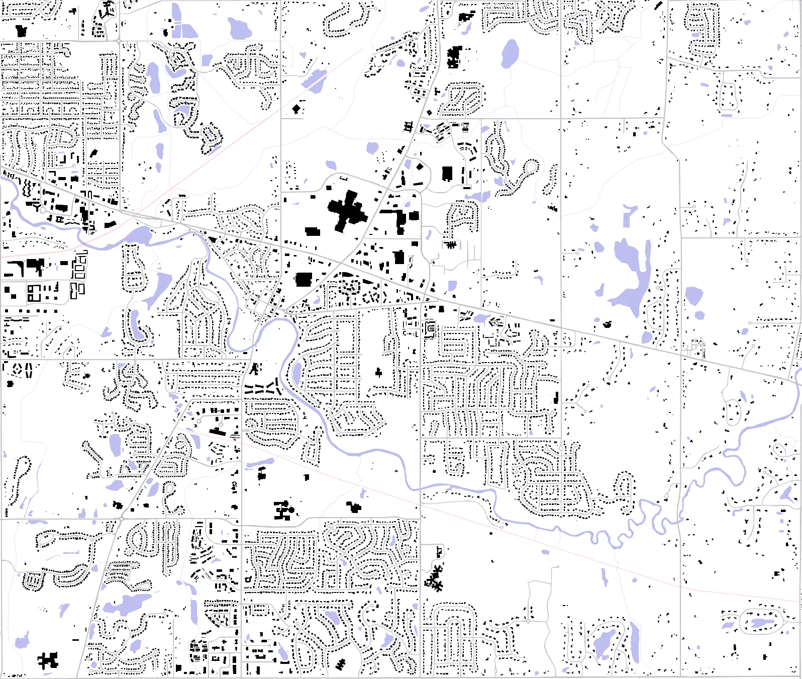Okemos figure ground plan