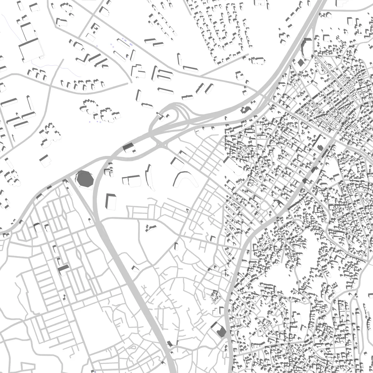 Okinawa City site plan (2.5 km)