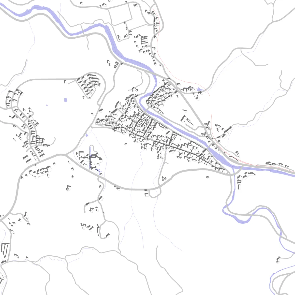 Okuizumo Lageplan (2,5 km)