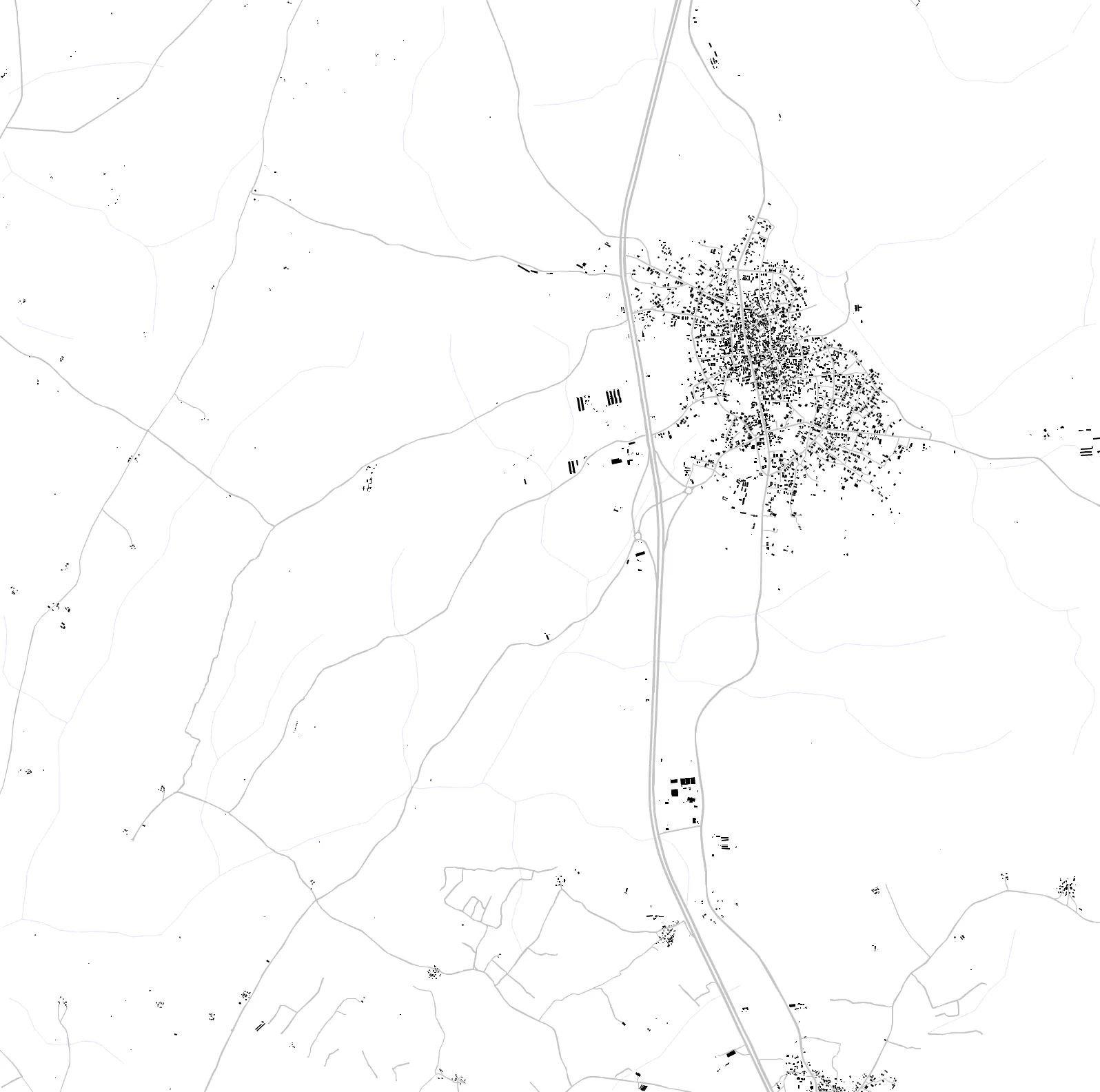 Ola Oluwa Town figure ground plan