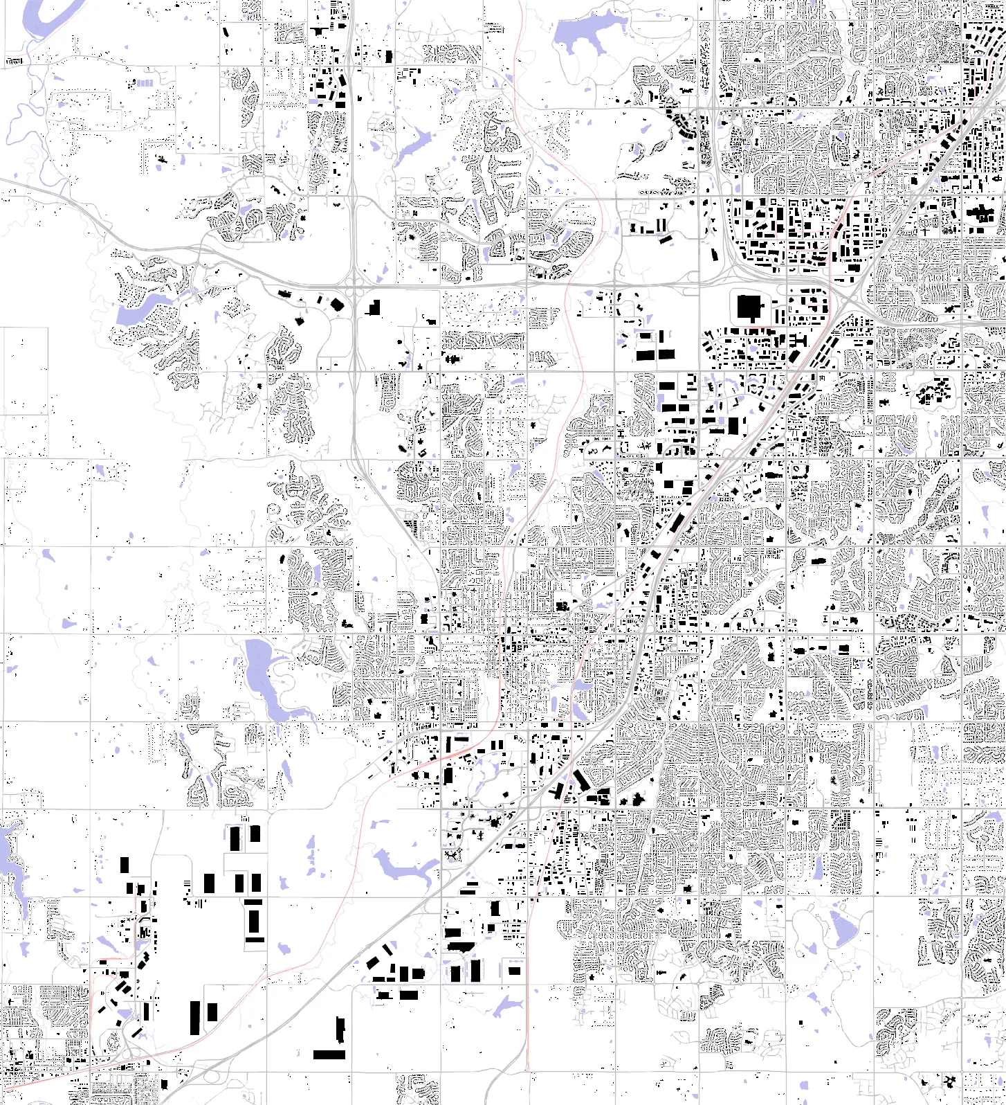 Olathe figure ground plan