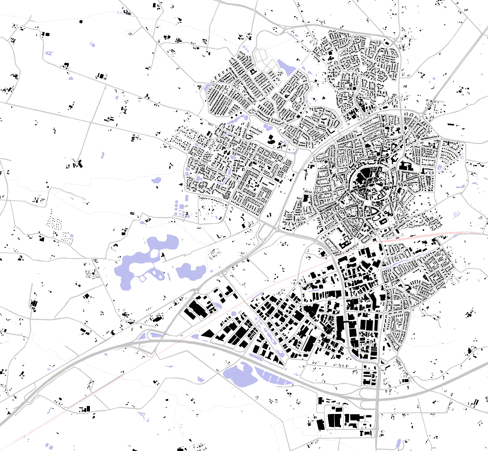 Oldenzaal figure ground plan