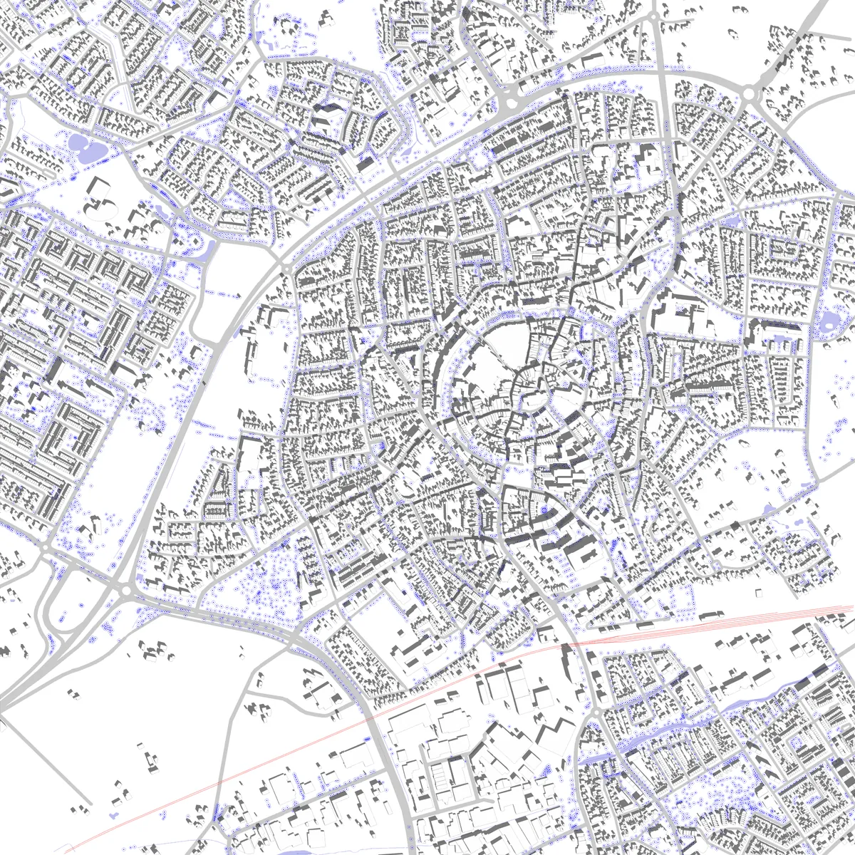 Oldenzaal site plan (2.5 km)