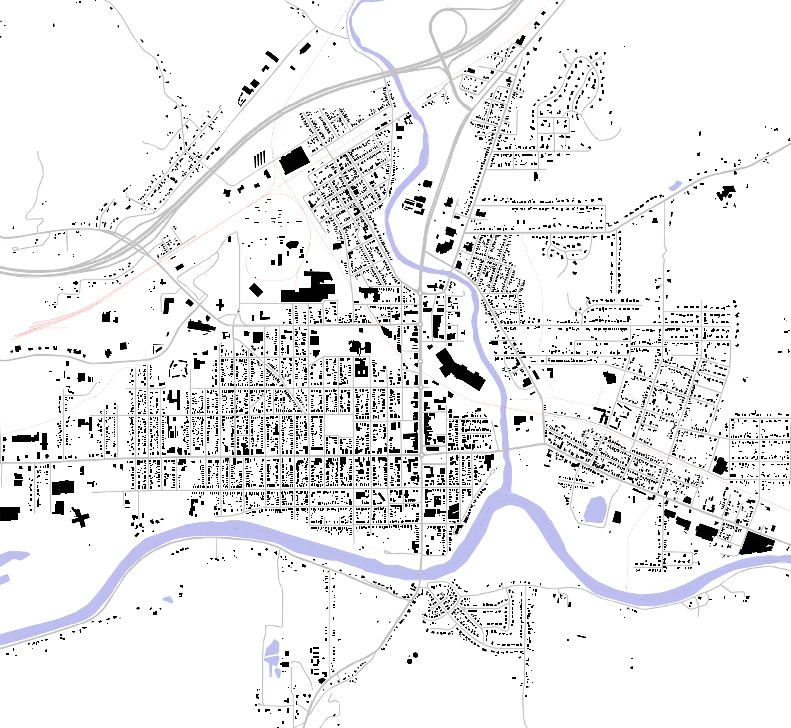 Olean figure ground plan