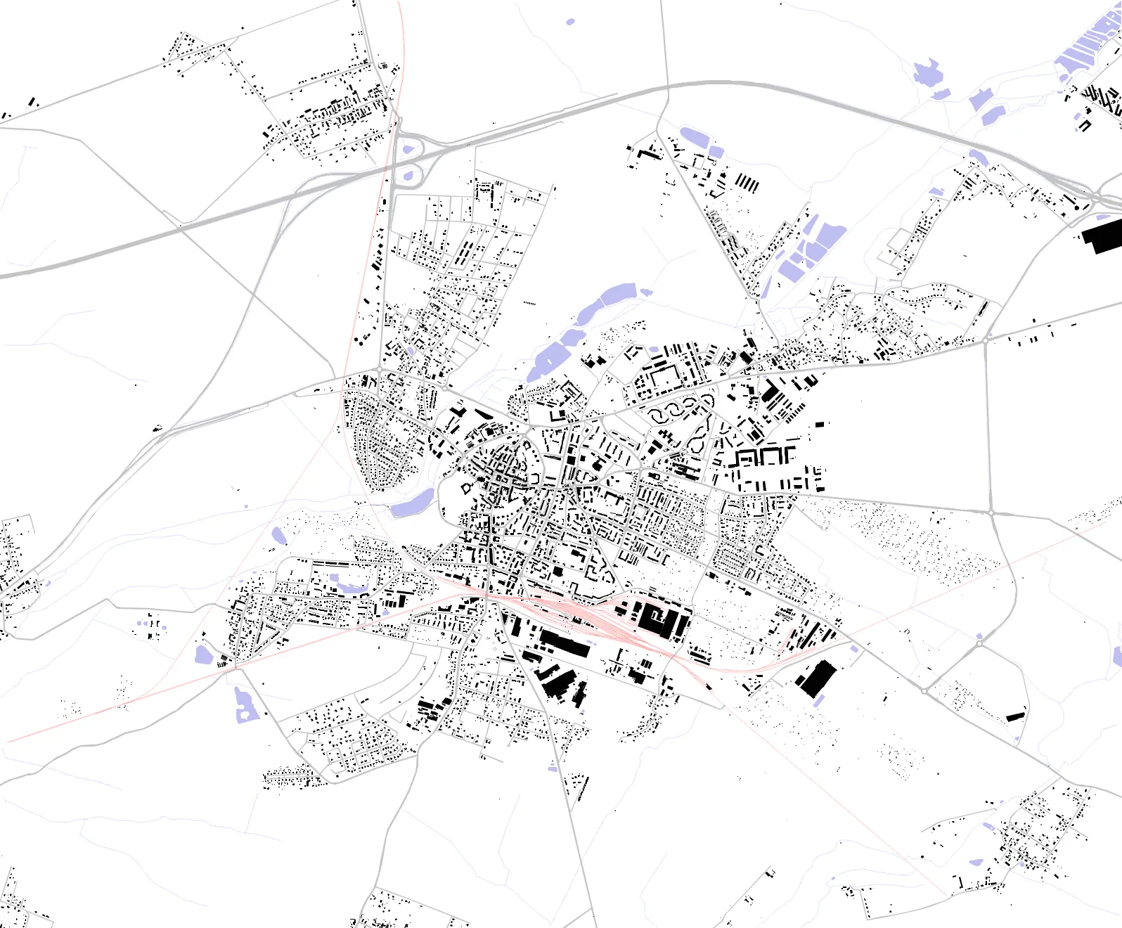 Oleśnica figure ground plan