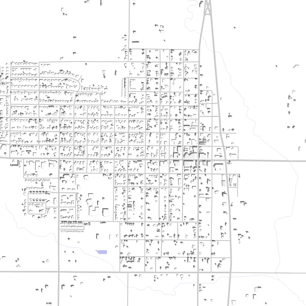 Olney site plan (2.5 km)