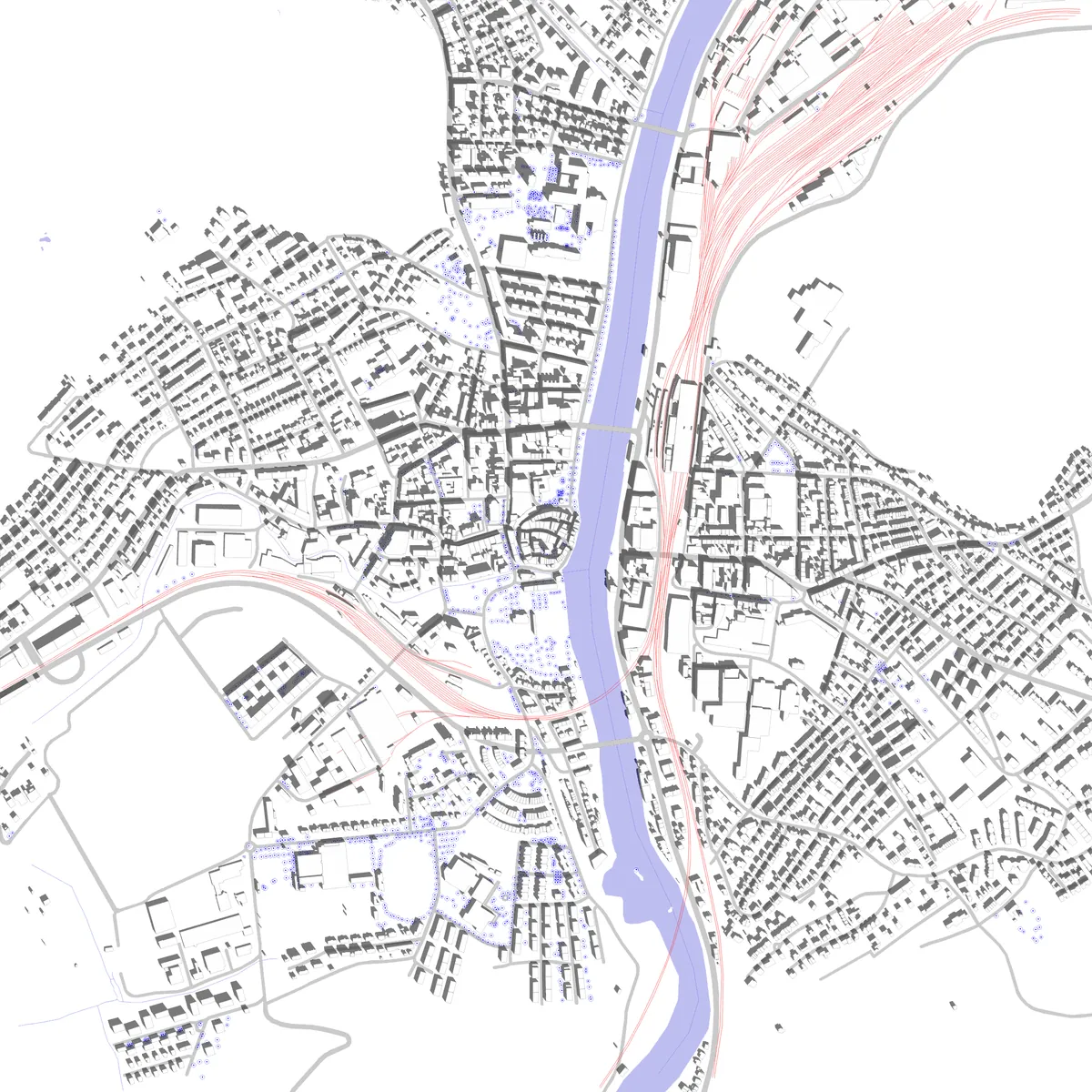 Olten Lageplan (2,5 km)