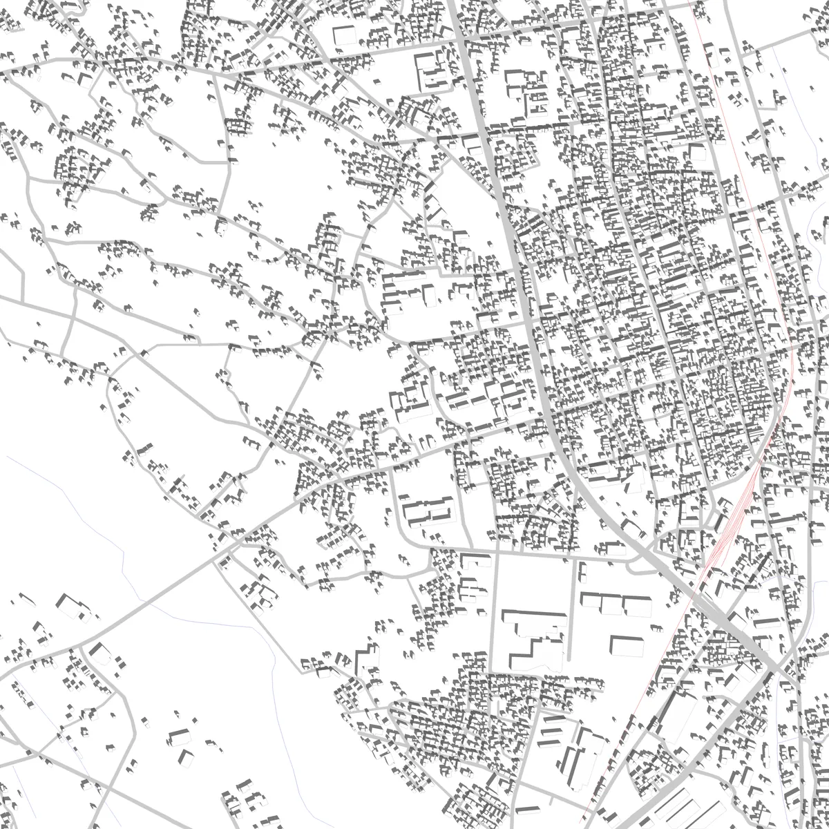 大町 敷地図 (2.5 km)