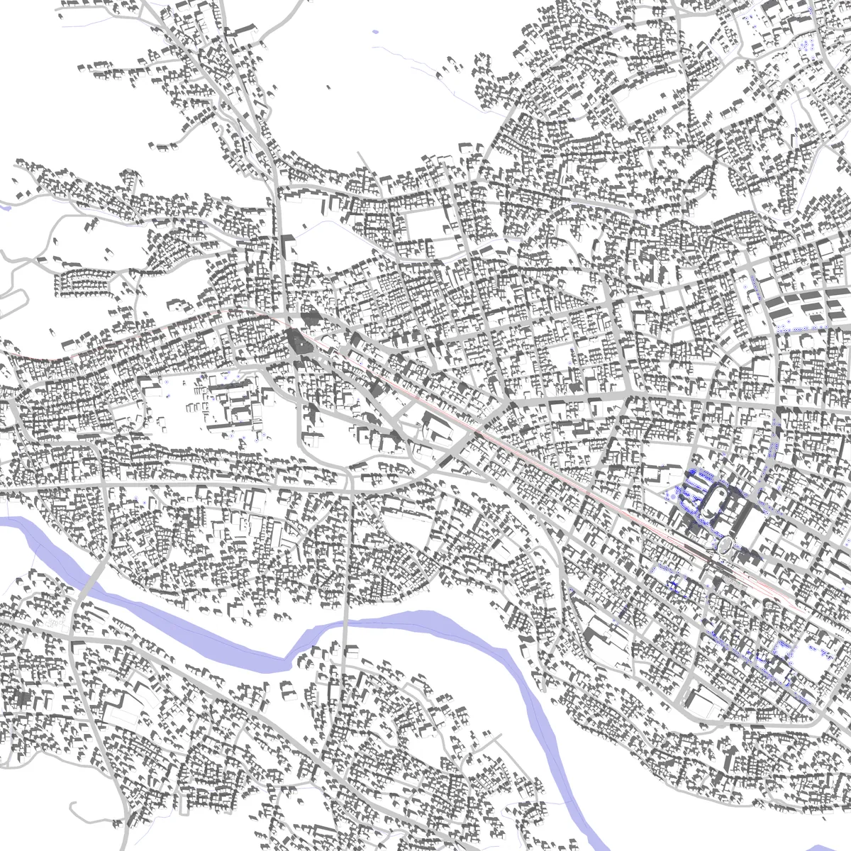 Ome Lageplan (2,5 km)