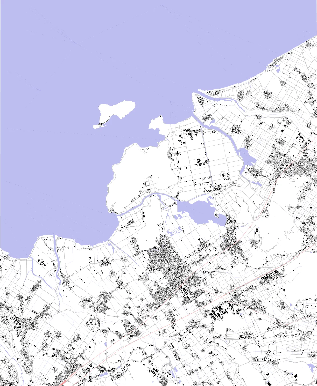 Omihachiman figure ground plan