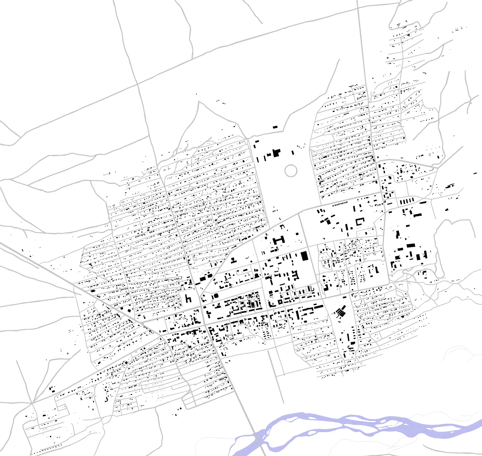 Öndörkhaan figure ground plan