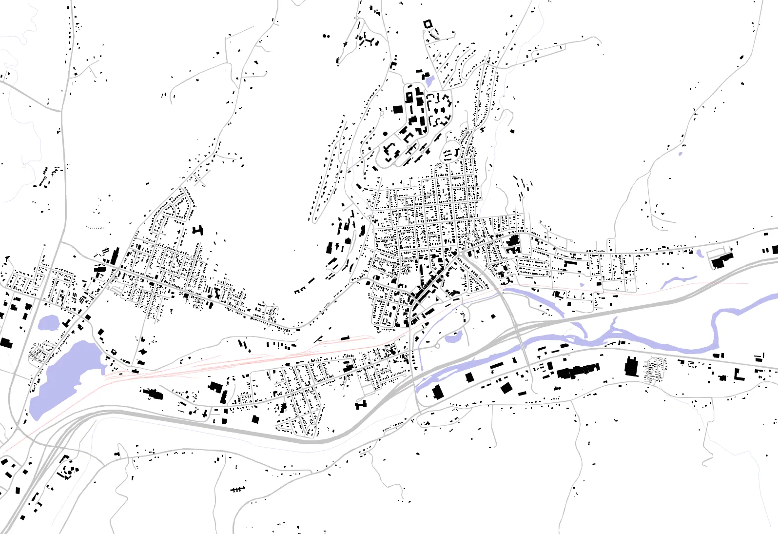 Oneonta figure ground plan