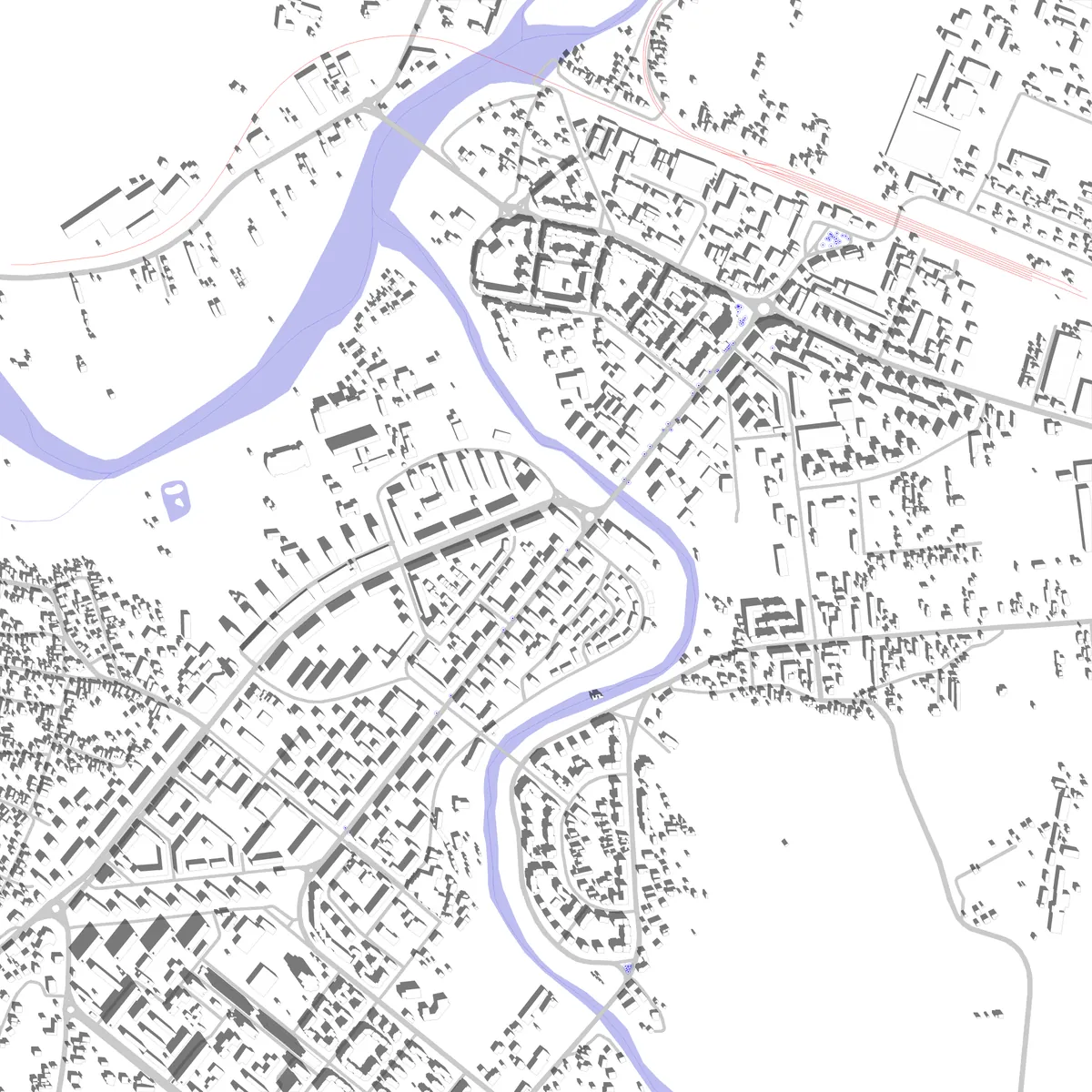Onești site plan (2.5 km)