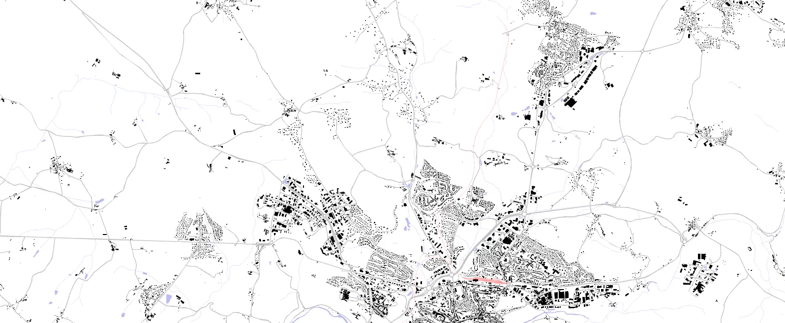Onet-le-Château plan de masse