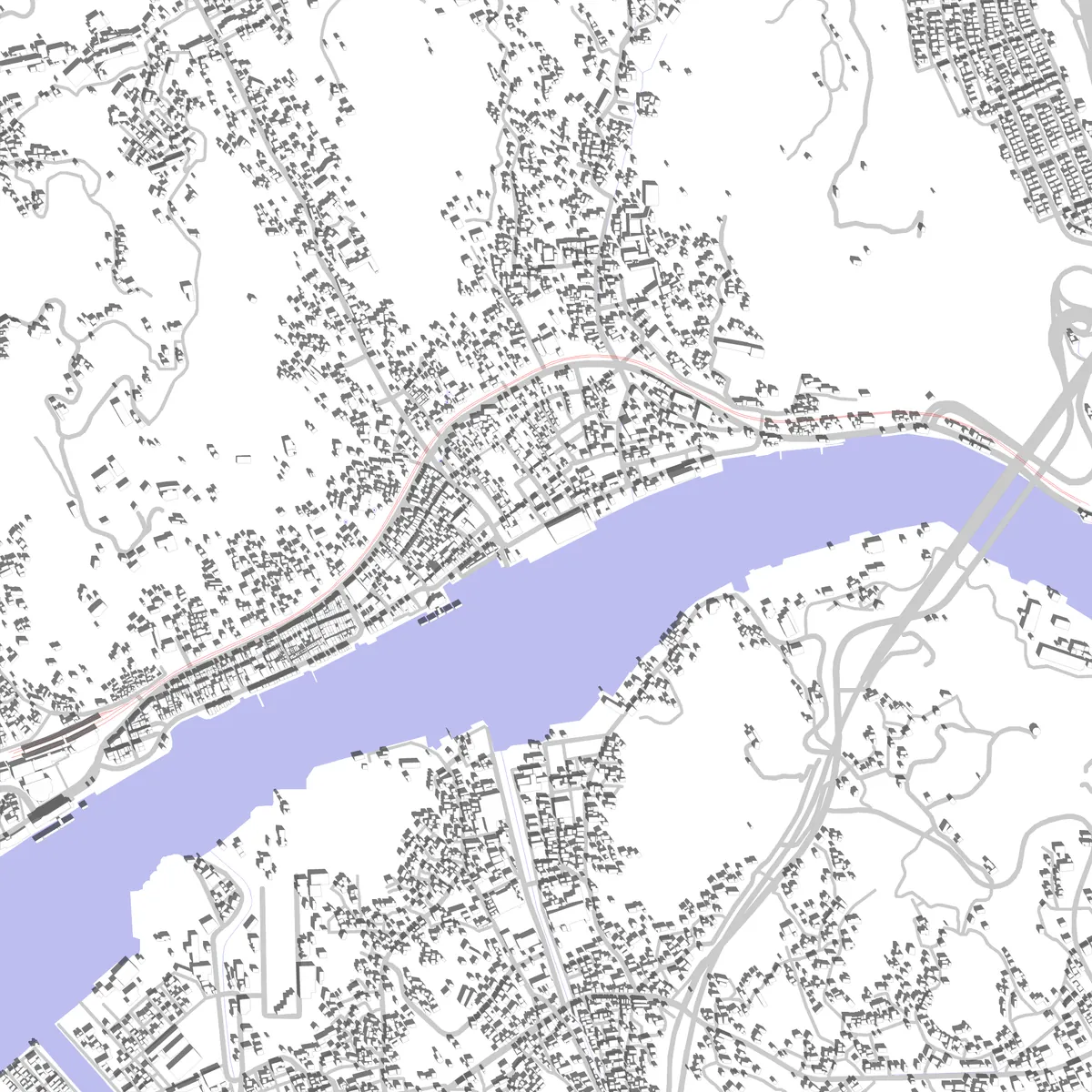 尾道 敷地図 (2.5 km)