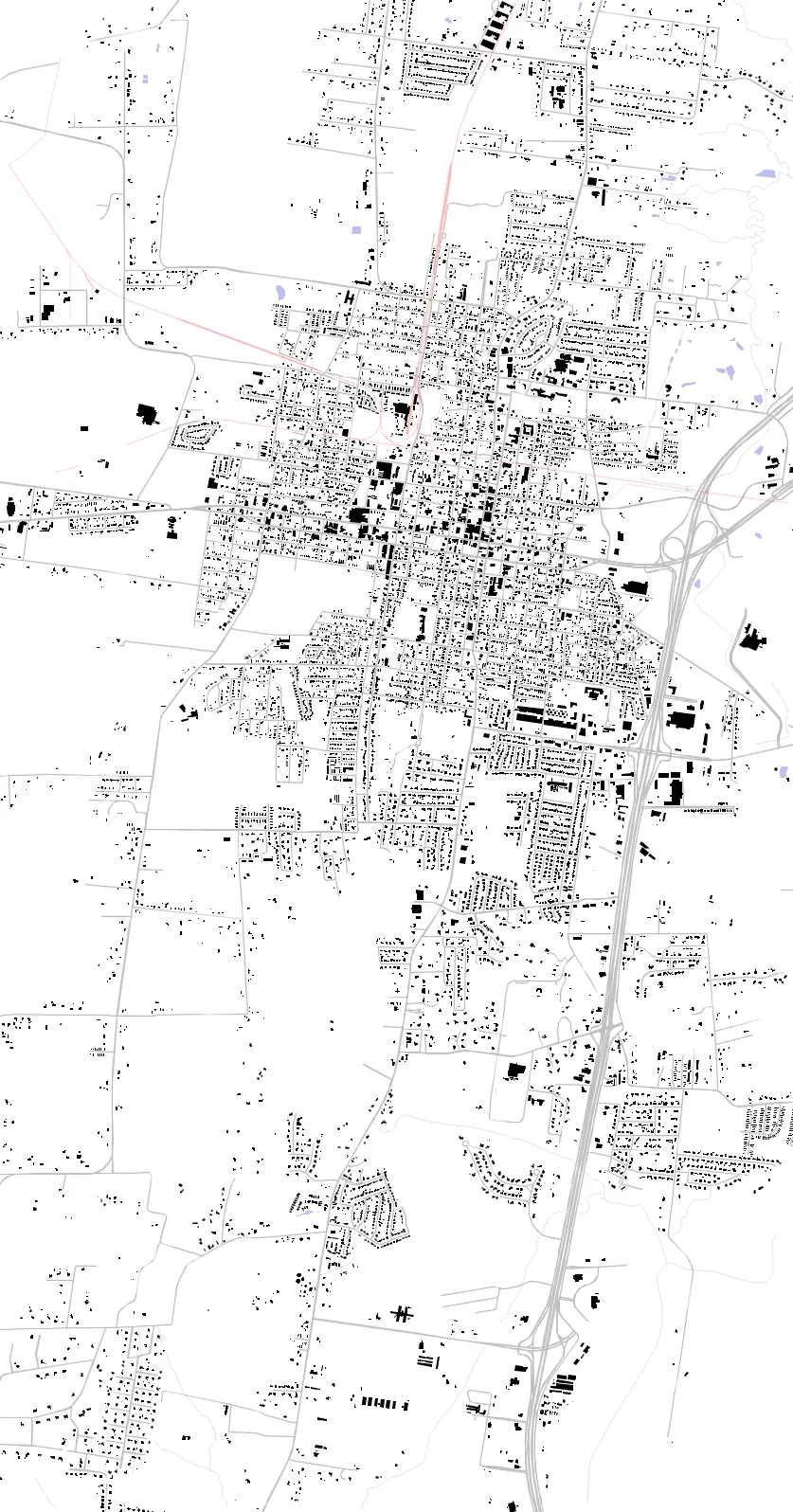 Opelousas figure ground plan