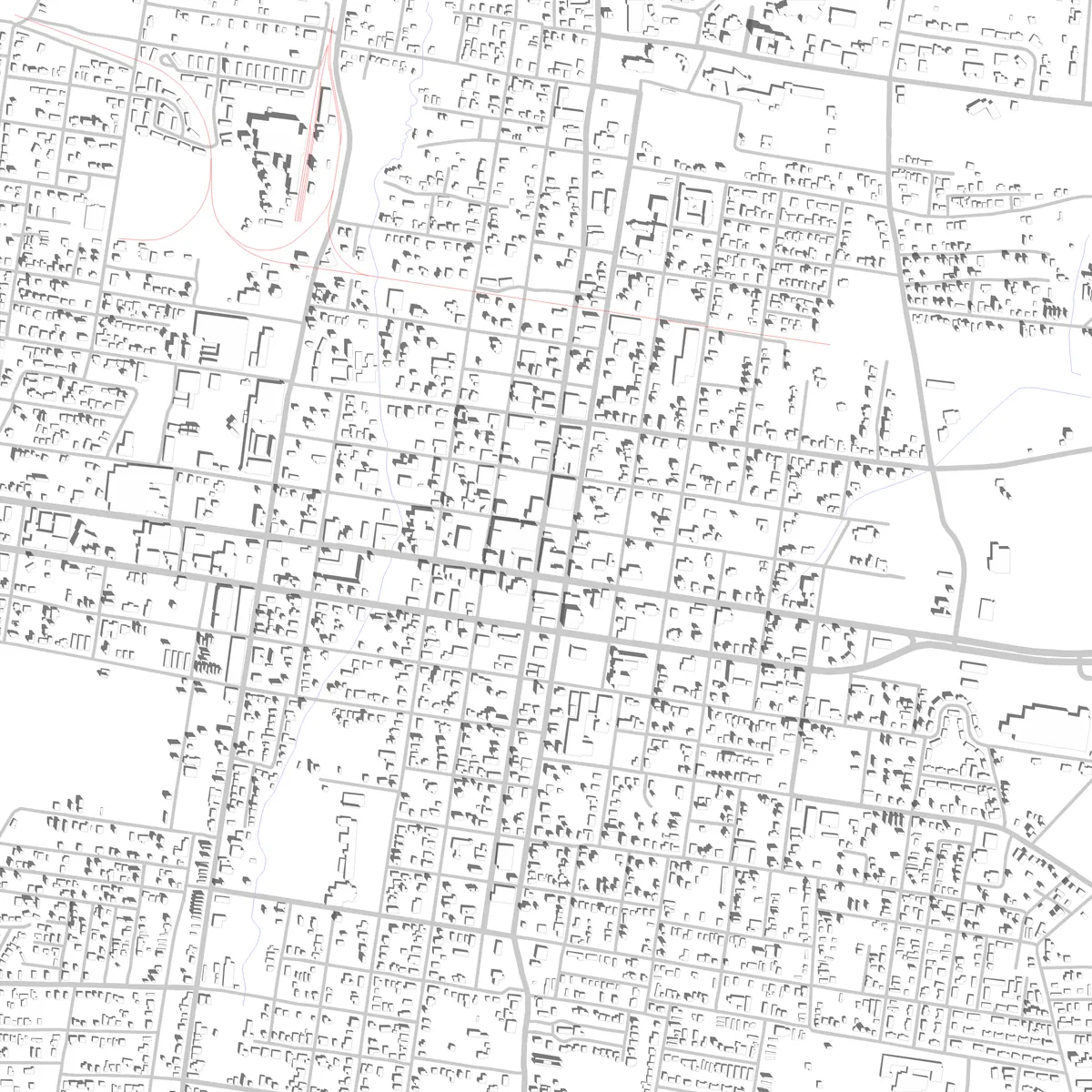 Opelousas site plan (2.5 km)