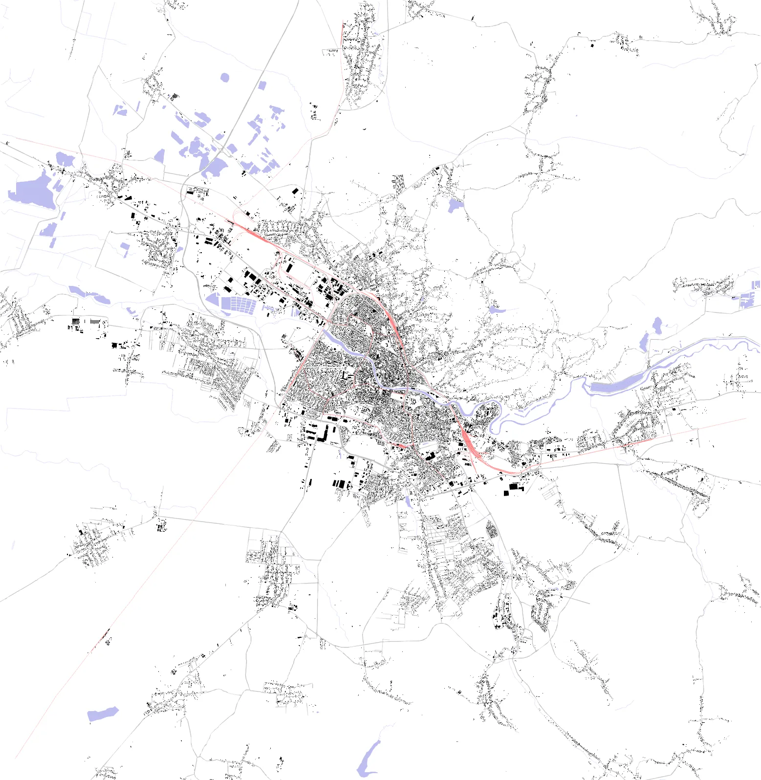 Oradea Schwarzplan